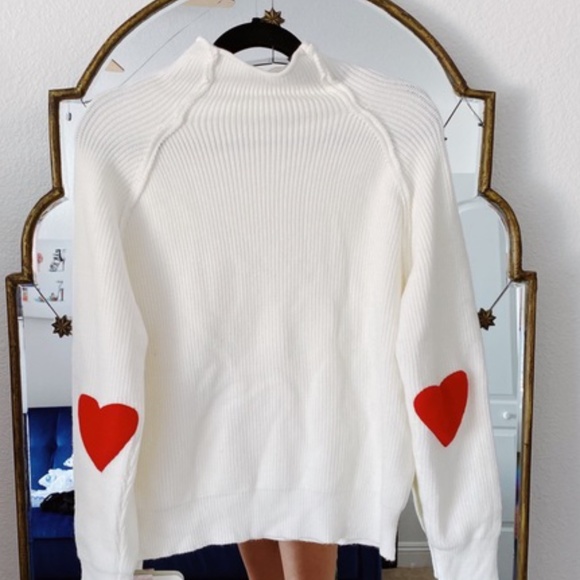 sweater heart elbow patches